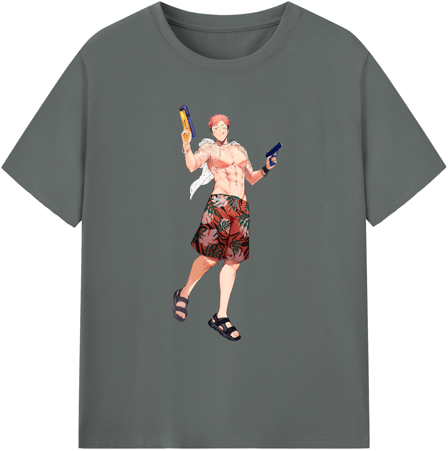 （画像用） 呪術廻戦 Jujutsu Kaisen 綿100％ メンズ半袖Tシャツ｜肌触りやわらか＆通気性